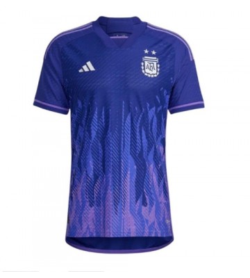 Maillot de foot Argentine Extérieur Monde 2022 Manches Courte